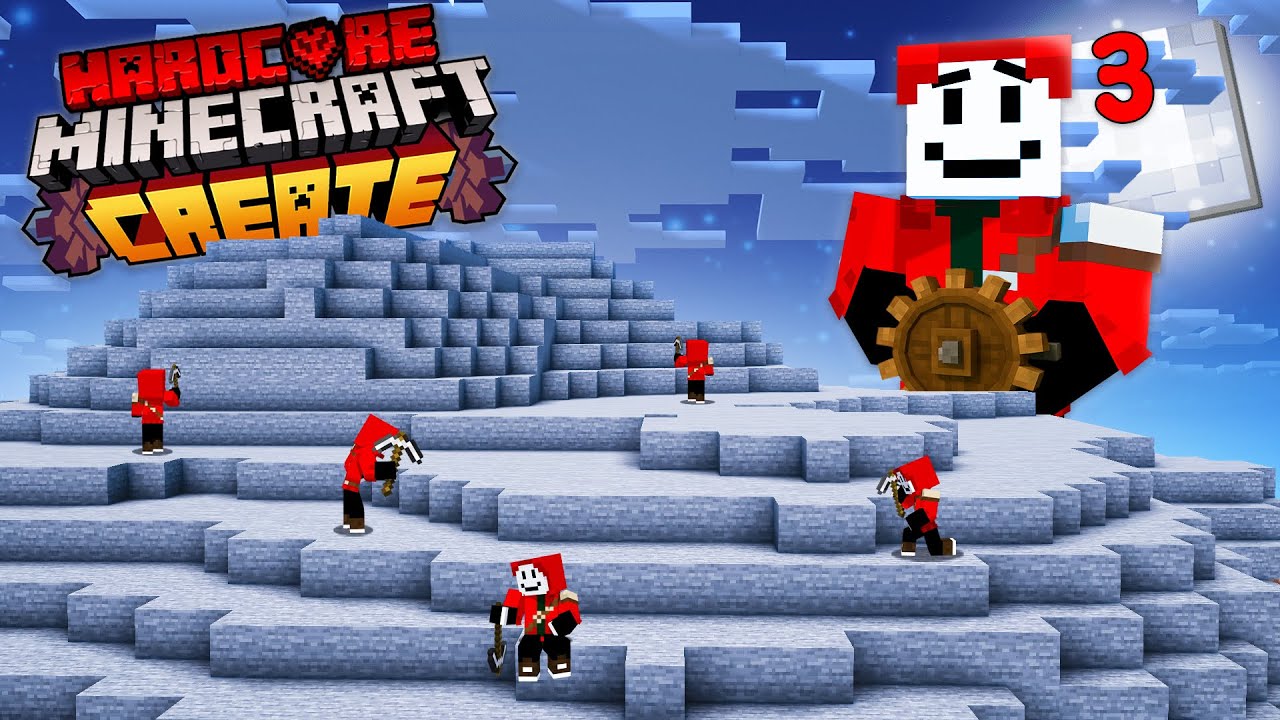 دیگه به هیچ سنگی توی ماینکرافت کریت هاردکور نیاز ندارم || Minecraft Create Ep3