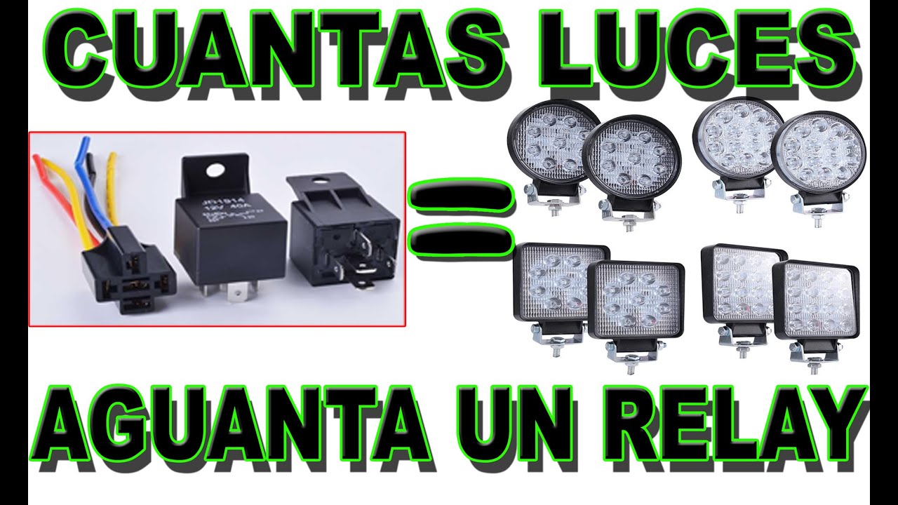 cuantas luces puedo conectar con un relay o rele