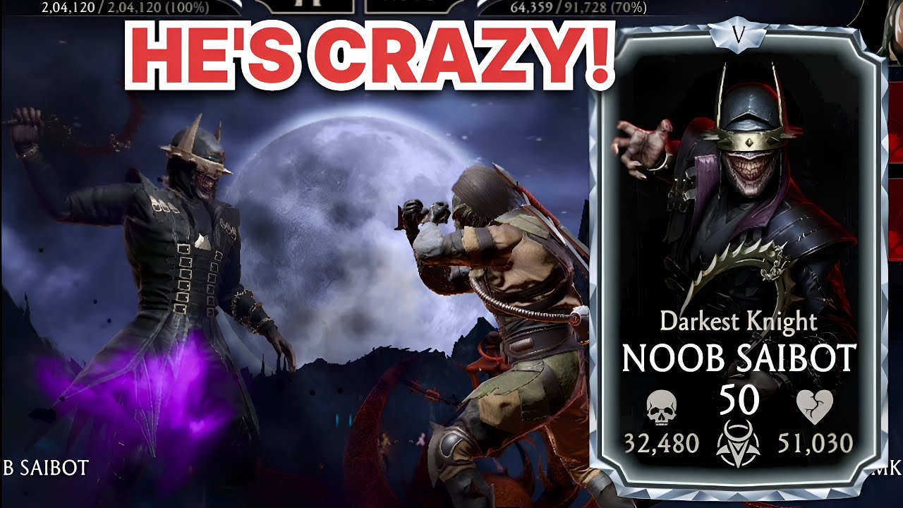 🥵Darkest Knight Нуб Сайбот Геймплей и Обзор | Mk Mobile
