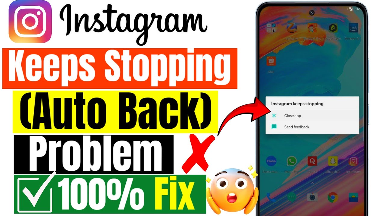 Проблема с автоматической перезагрузкой Instagram сегодня || Решение проблемы с постоянными остан...