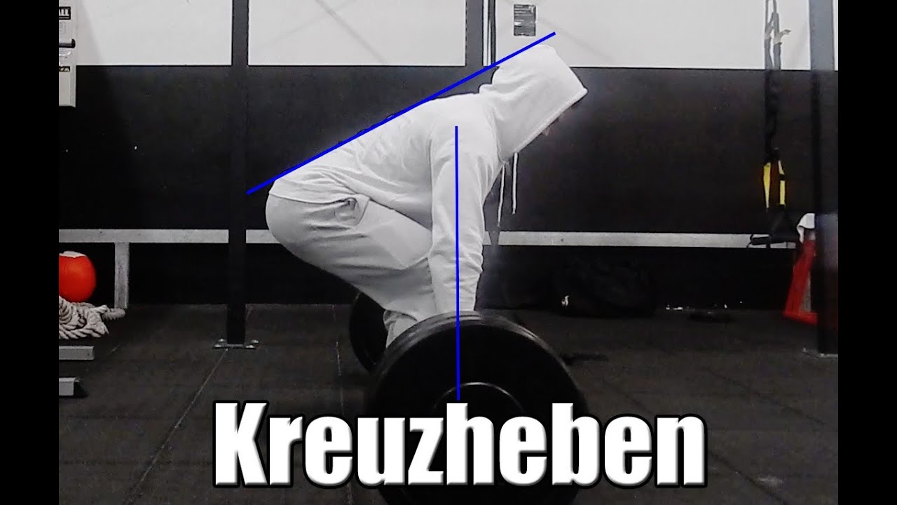 Kreuzheben richtige Technik lernen in 4 Schritten !