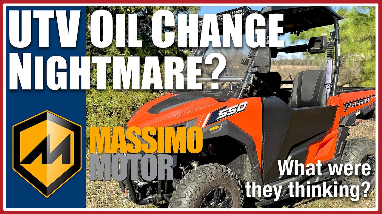 Massimo T-Boss 550: UTV Oil Change Nightmare?