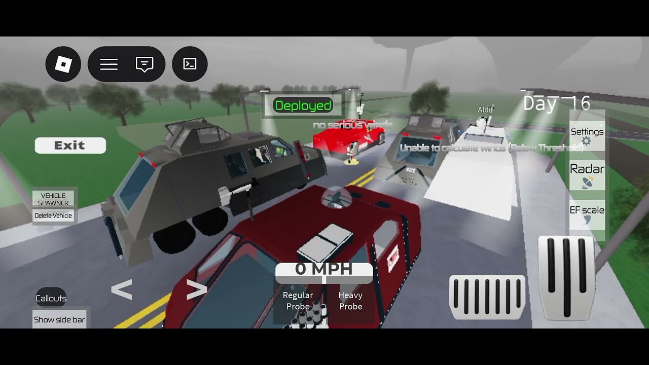 Playing Just tornado in roblox