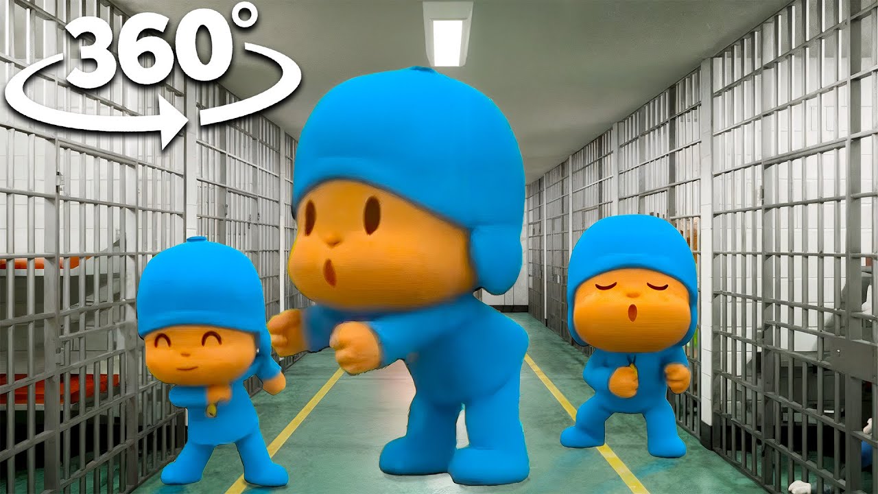 VR 360&deg; Pocoyo Dance PRISON BREAK! - Muevelo Pocoyo Meme! | VR 8K