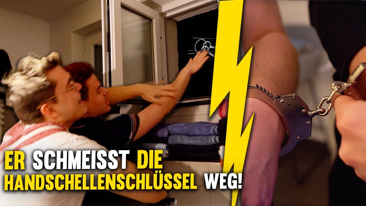 Tourette SCHMEIßT Handschellenschlüssel weg! 24h ANEINANDER GEKETTET!! Gewitter im Kopf