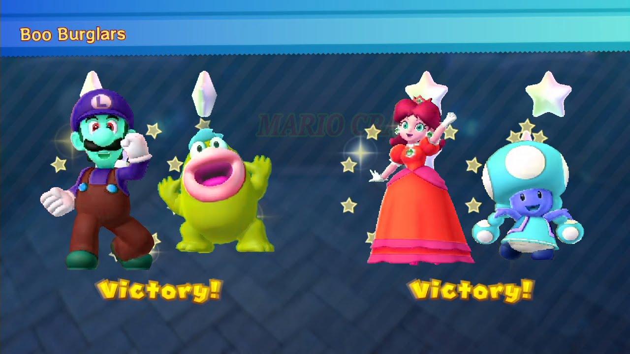 Mario Party 10 Custom Maps Spike vs Daisy vs Toad vs Luigi