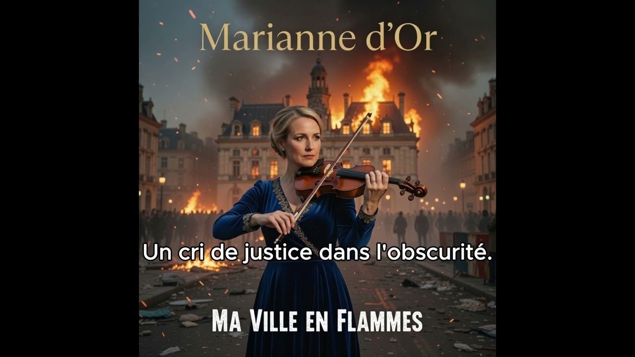 Marianne d'Or - Ma Ville en Flammes (My City in Flames) #france