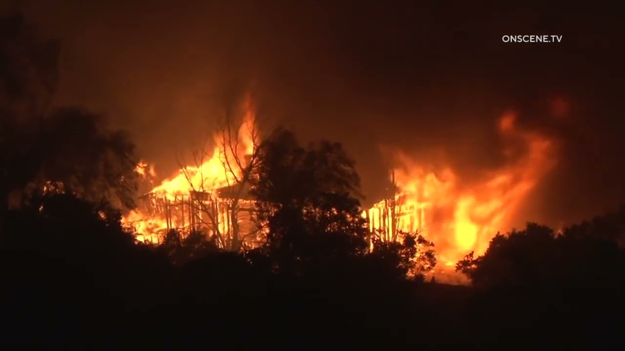 The Highland Fire Has Torched Over 1200 Acres, Several Structures Lost