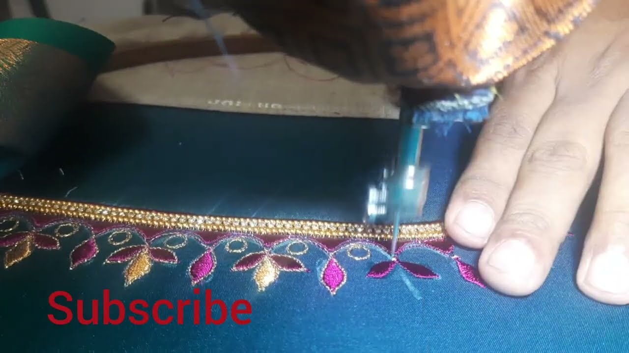 Pattu saree blouse new model || silk saree blouse designs || #viralvideo  #blouseembroidery #designs