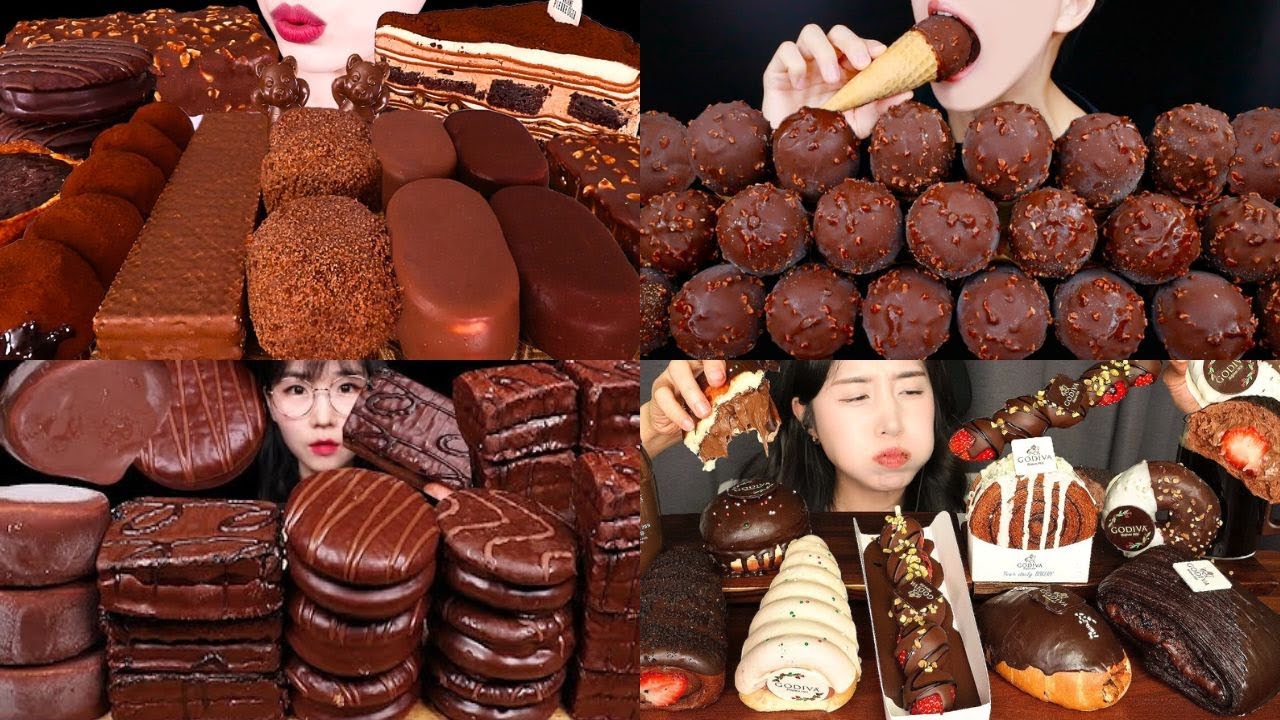 🍦ASMR MUKBANG DESSERT COMPILATION🍫 | Eating Chocolate, Ice Cream, Cake & Sweet Treats!