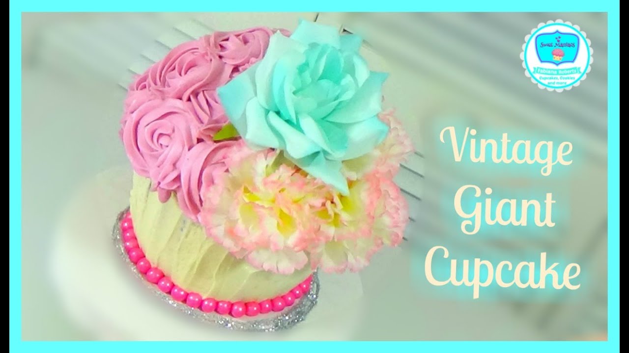 Giant Cupcake | How to decorate Basics 4 | Sweet Maniacs 💜