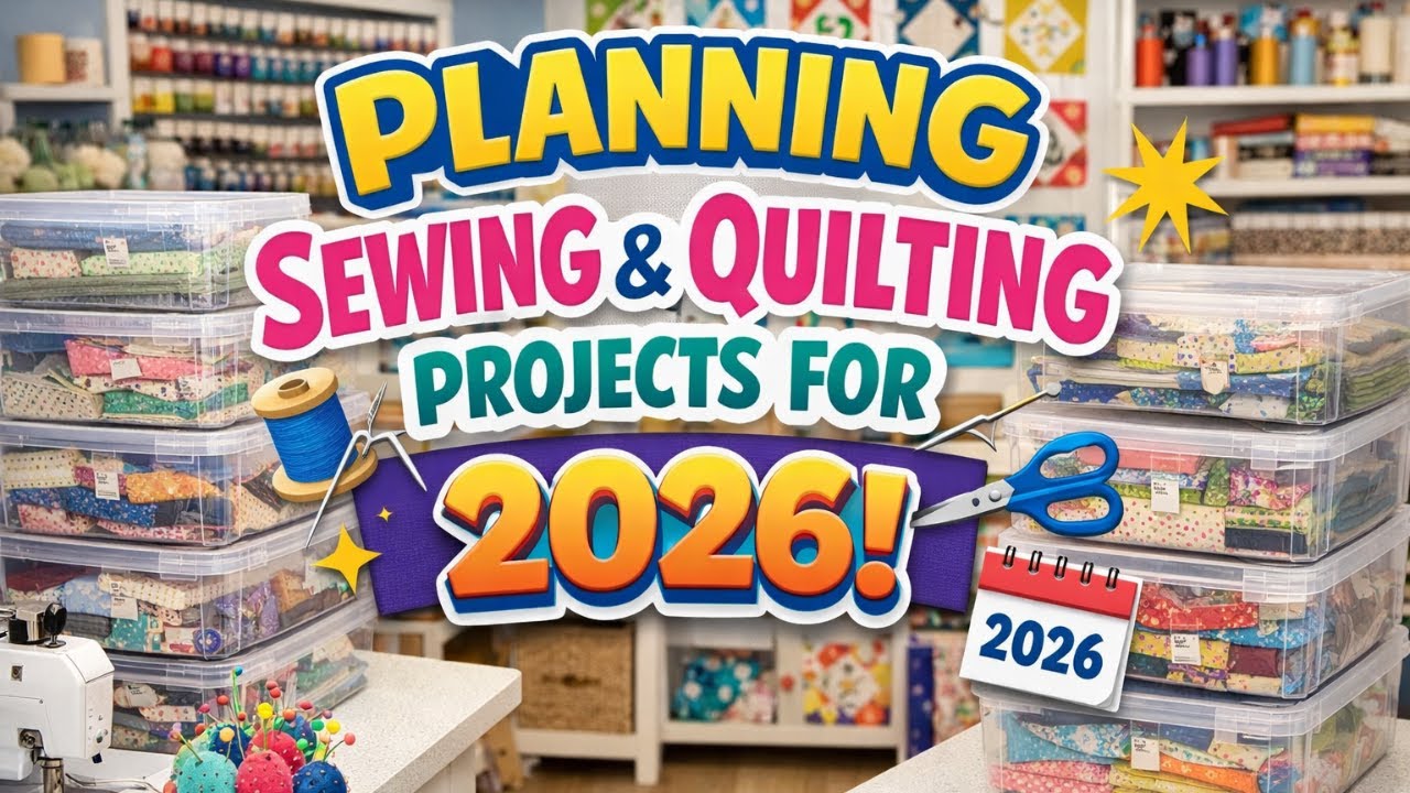 🧵 Видеоблог о планировании проектов по шитью и квилтингу на 2026 год | Уютная и расслабляющая бес...