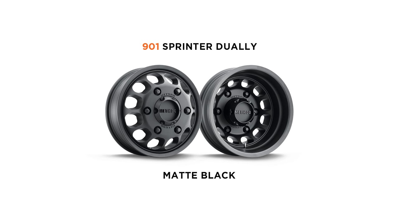 Method Race Wheels | 901 Sprinter Dually Wheel | Matte Black