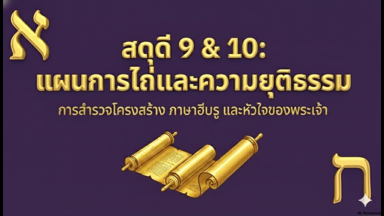 บทสดุดี 9  &  10 แผนการไถ่และความยุติธรรม......