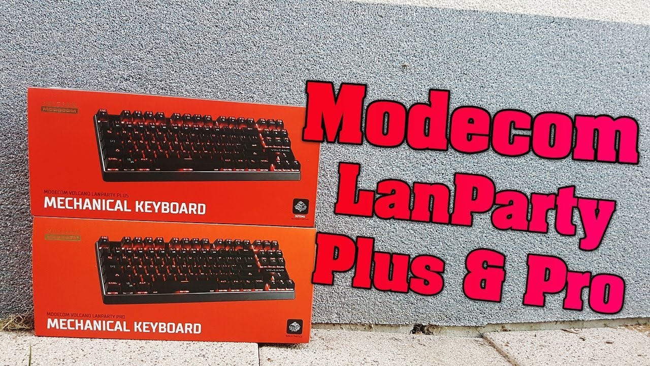 Modecom Volcano LanParty Plus & Pro - test, recenzja, review niedrogich klawiatur mechanicznych