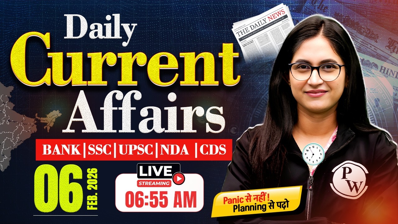 Current Affairs Today | 06 February 2026 Current Affairs | Daily Current Affairs | by Sushmita Ma'am