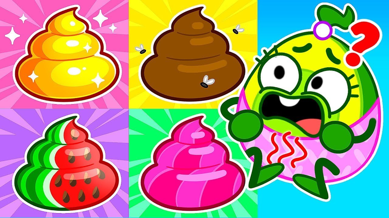 Colorful Little Poo 💩 Potty Training Story for Kids 😻 Simple Learning | Don't Be Scared | PP Family🥑