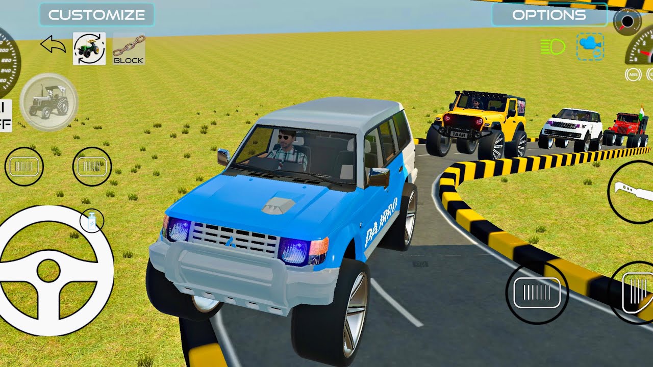 Drive Scorpio and Thar 4x4 offroading gameplay in game 🔥 #fortuner #4x4 #scorpio #thar #gamingvideos