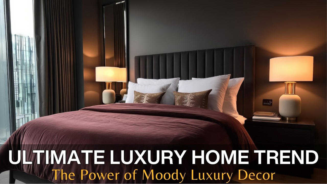 Moody Dark Luxury Interiors with Charcoal Walls, Velvet Decor & Dramatic Statement Lighting Ideas