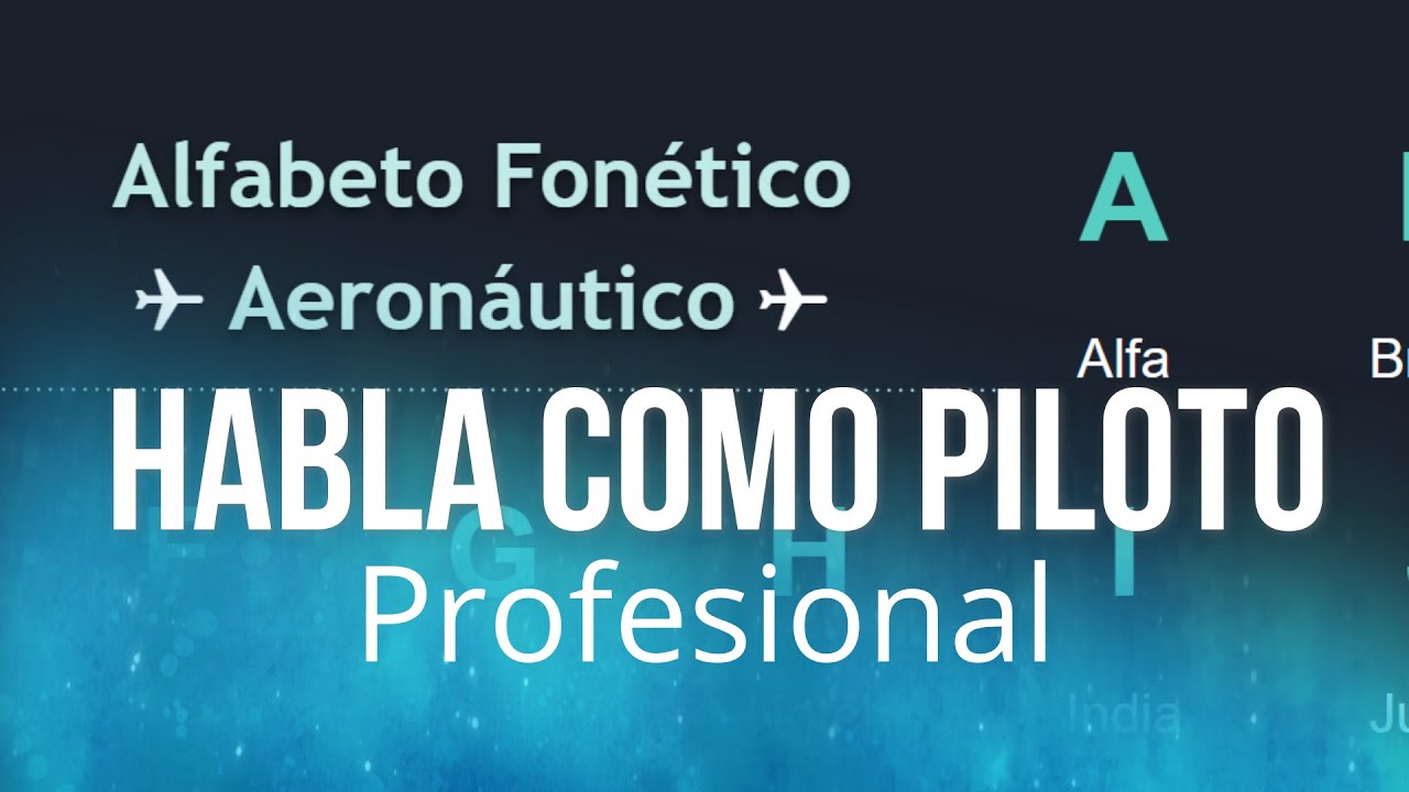 ✈Alfabeto para Pilotos/ Alfabeto Fonético Aeronáutico ✈