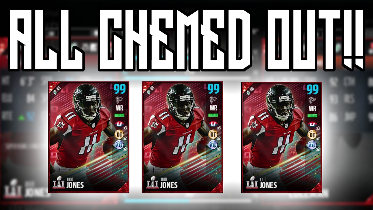NEW 99 OVERALL JULIO JONES CHEMED BOOSTED 100%!!!!
