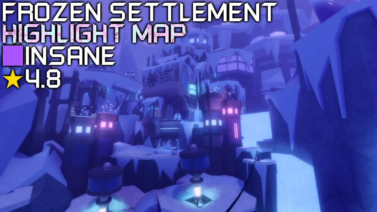 Roblox: Flood Escape 2 - Frozen Settlement [Highlight Map] (High-Peak Insane)