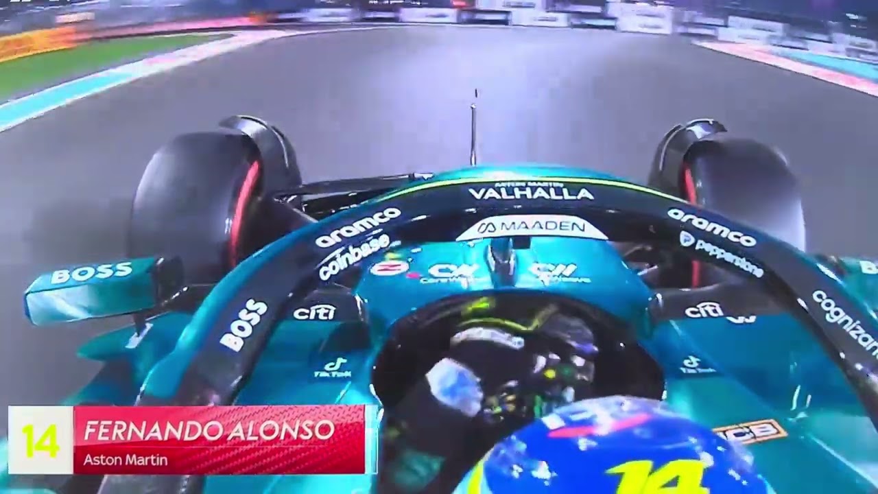 [F1] Onboard Fernando Alonso AstonMartin (Q2) ABU DHABI GP🇦🇪 2025