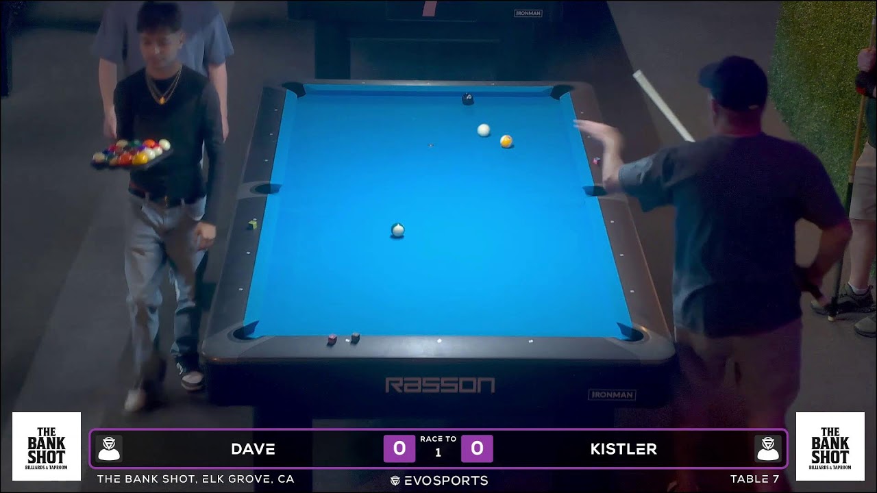 DAVE vs KISTLER - THE BANK SHOT - TABLE 7 | EvoSports