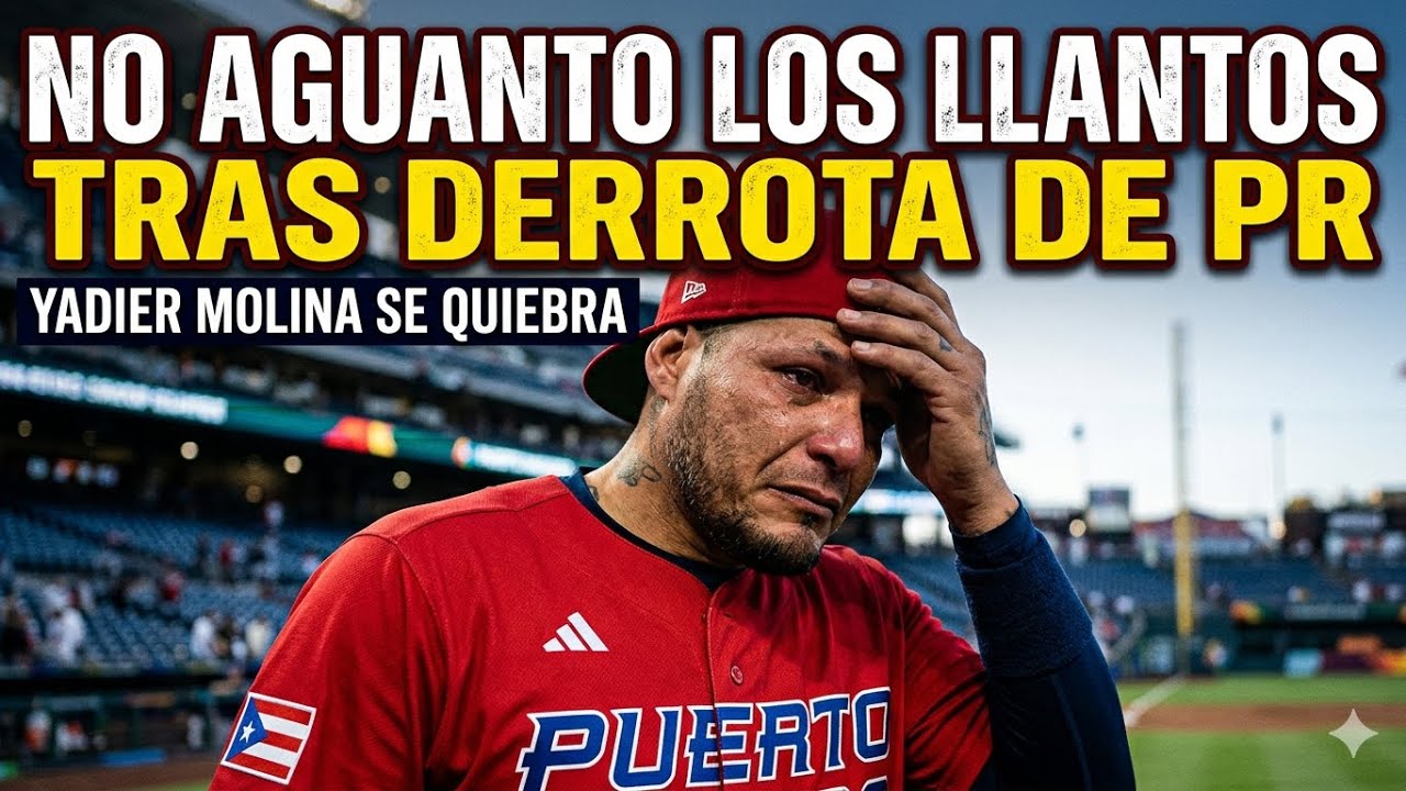 Estas fueron las Palabras de Yadier Molida Conteniendo sus LAGRIMAS para el equipo de Puerto Rico