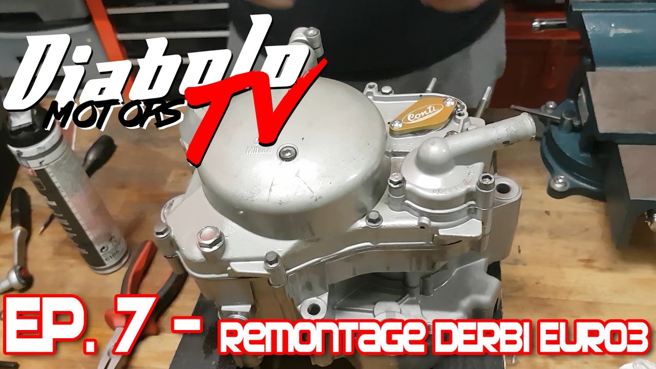 #EP7 Remontage Derbi Euro 3 Conti CRX 85cc