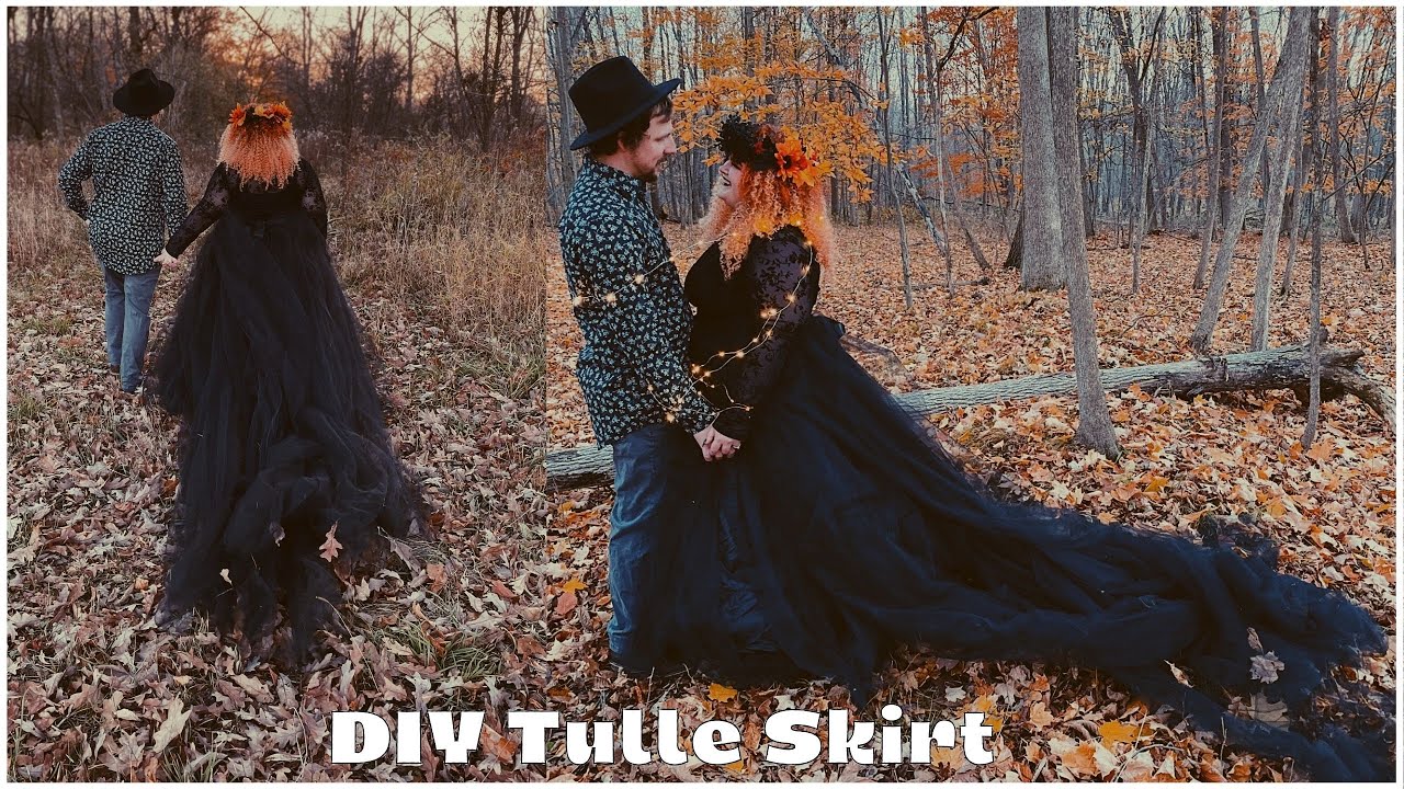 DIY Tulle Skirt With Train