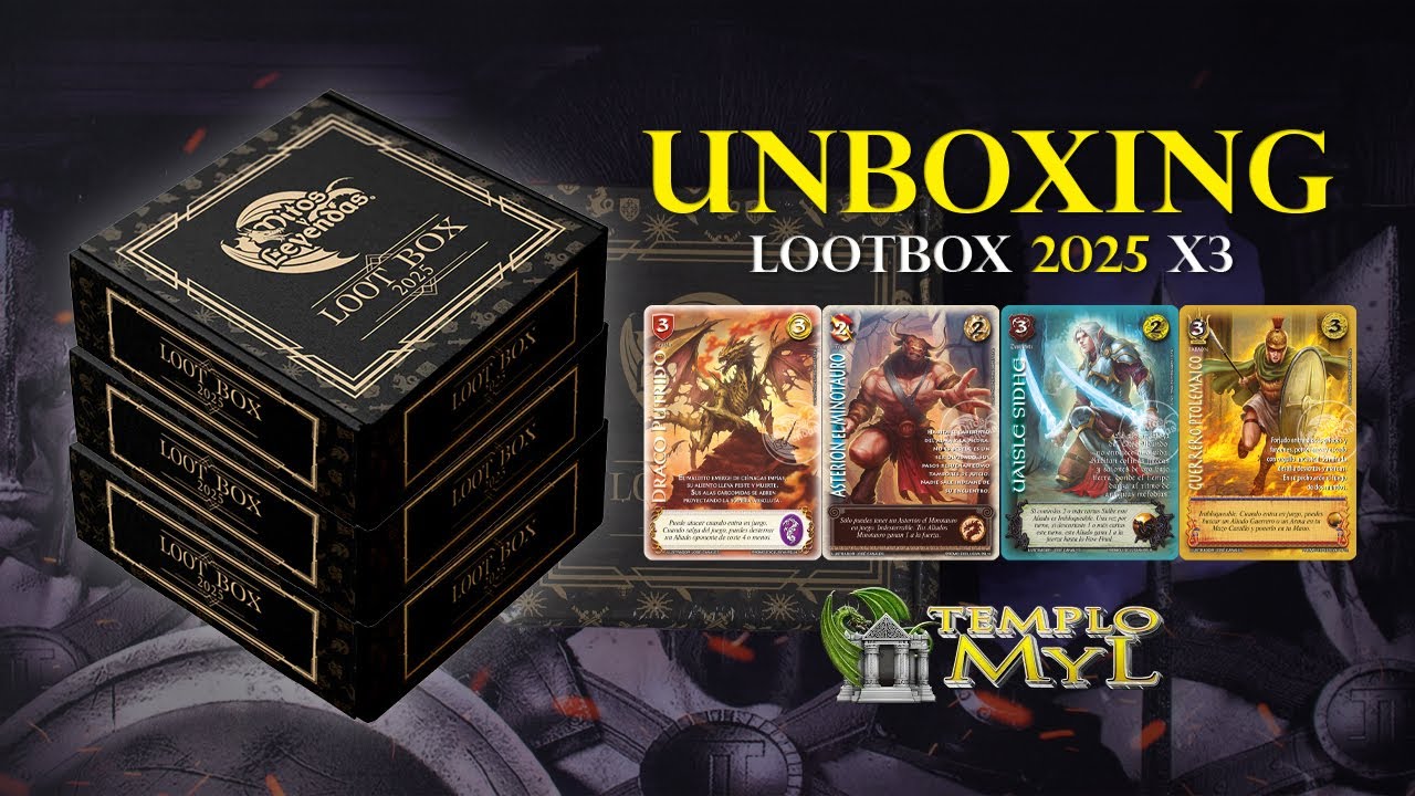 Unboxing Lootbox 2025 x3 🏛️🐉 Templo MyL