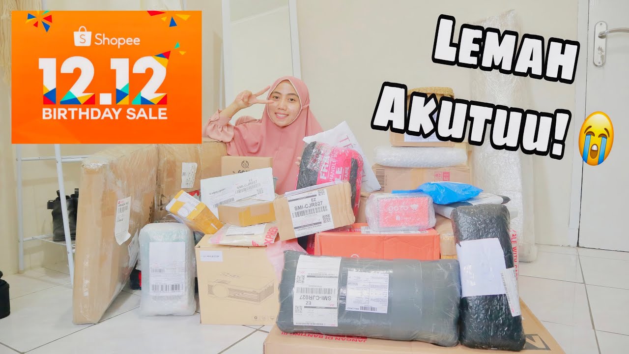 SHOPEE HAUL + UNBOXING 12.12 CHECK