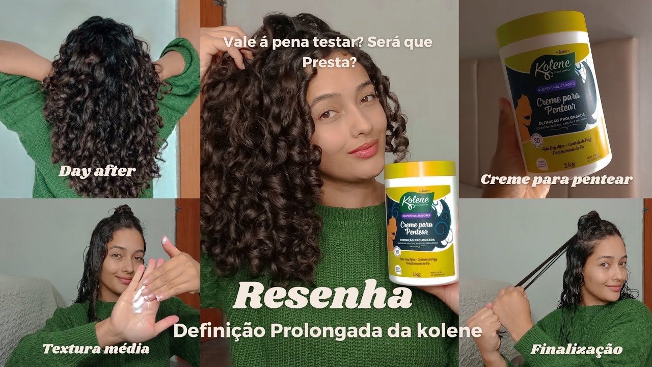 Definição Prolongada da Kolene| creme para pentear • resenha • finalização • day after
