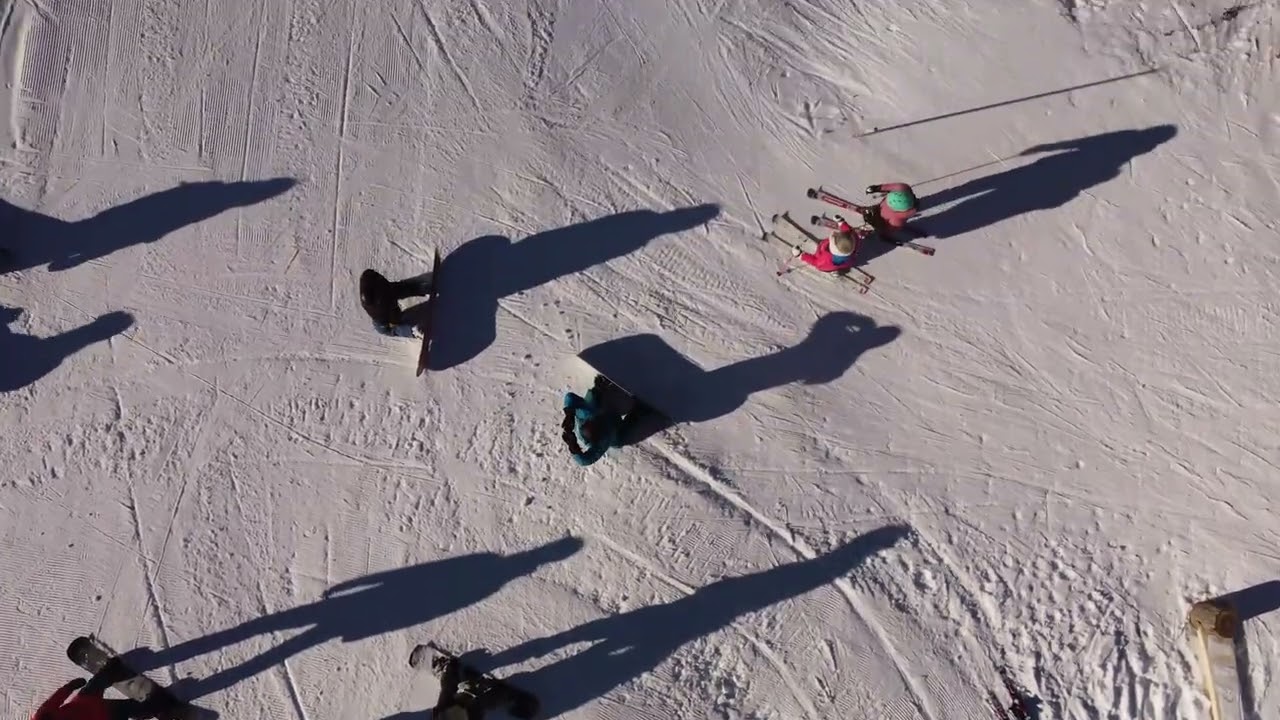 Sauze d'Oulx 22nd Jan 23 skiing Landscapes from drone