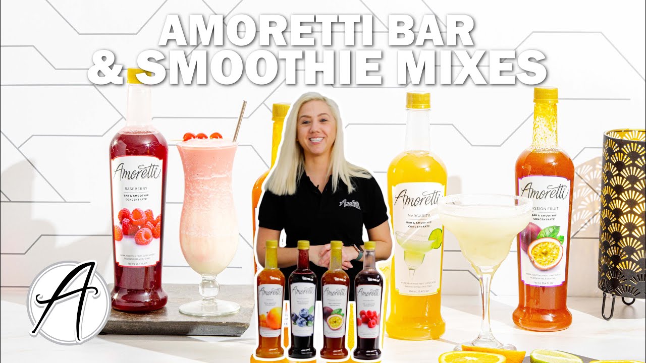 Amoretti Bar and Smoothie Mixes in a Granita Machine