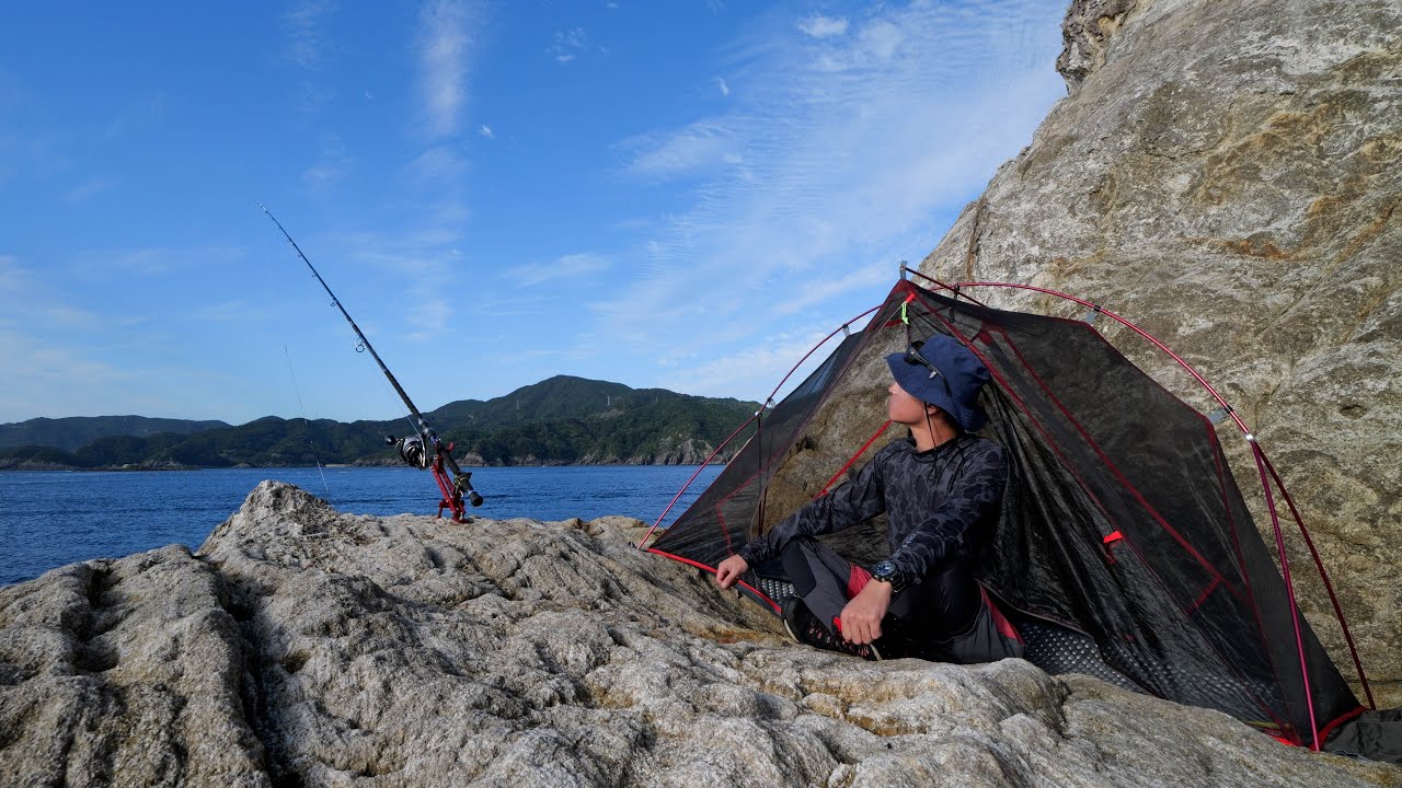 港すぐ近くの小さな無人島が凄かった。幻の高級魚を追う秋の釣りキャンプ🔥