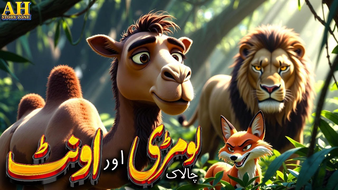 The Clever Fox’s Trap | Wise Jungle Moral Story for Kids | #AhStoryZone #urdustory #hindistories