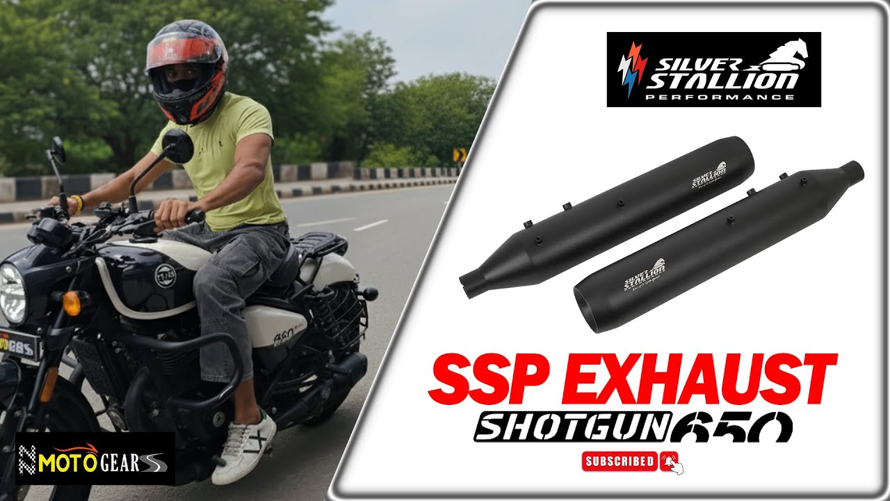 SSP Modified Exhaust For Royal Enfield Shotgun 650 || #ssp #royalenfield #shotgun #exhust