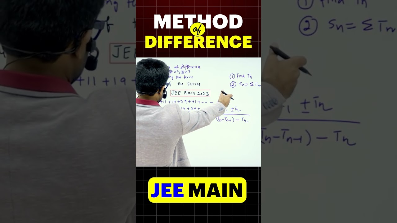 JEE Trick 🔥 | Sum of Series Using Method of Difference in Seconds!