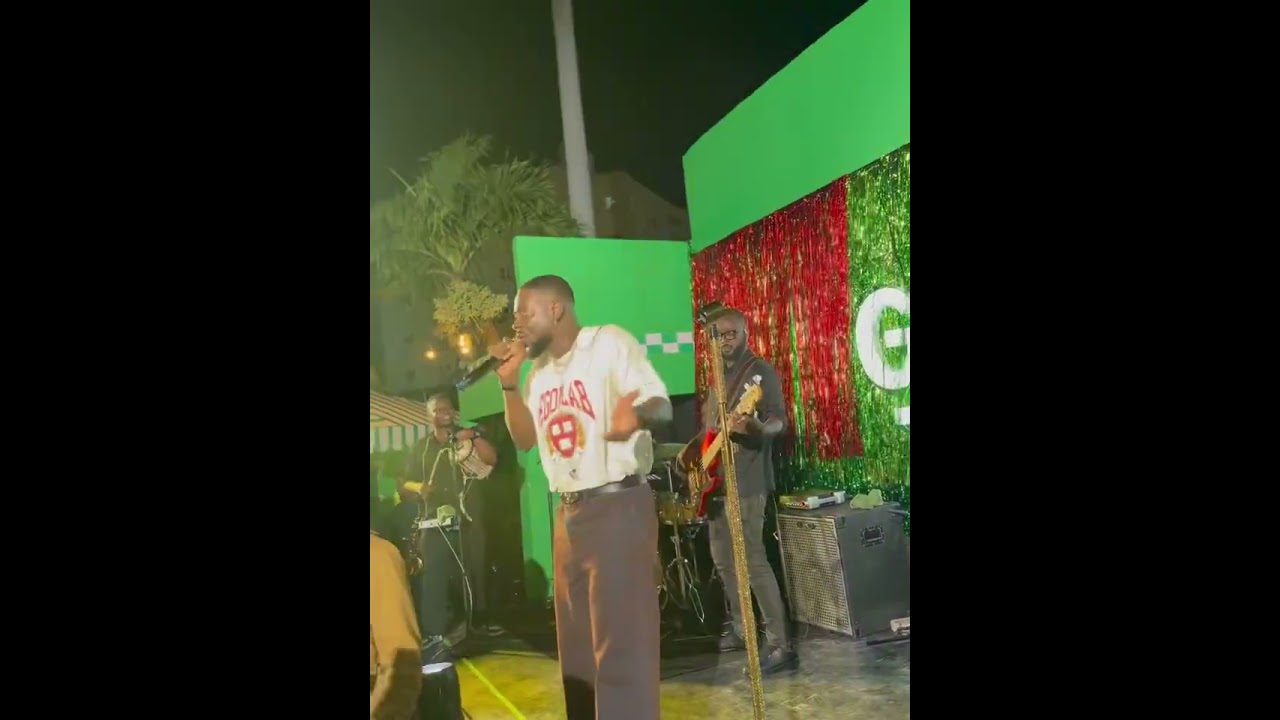 Adekunle Gold performing 