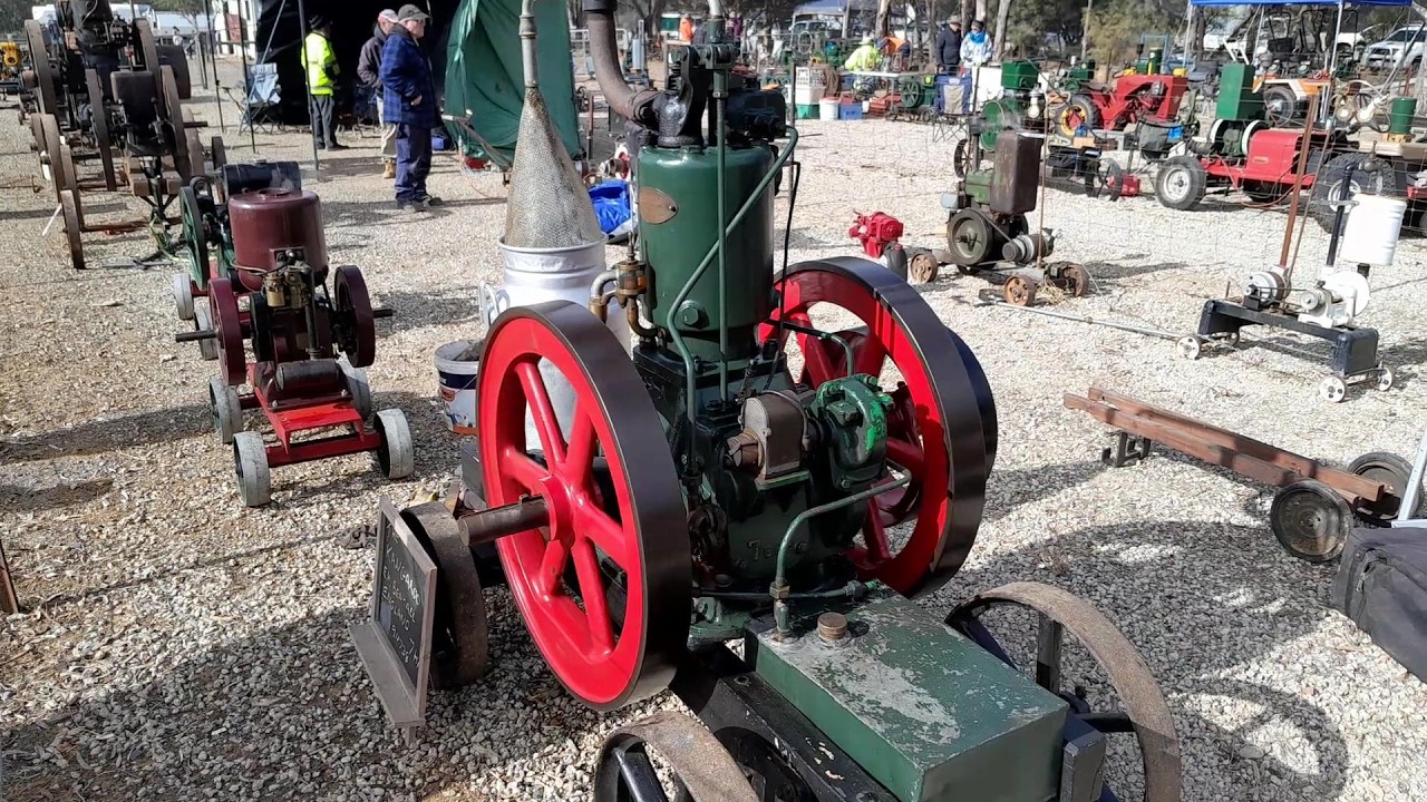 Vintage engine display at Echuca steam rally, 2025 part 1