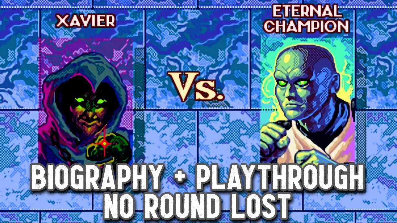 Xavier Playthrough & Biography + Ending 💀 Eternal Champions (Sega Genesis, 1993)