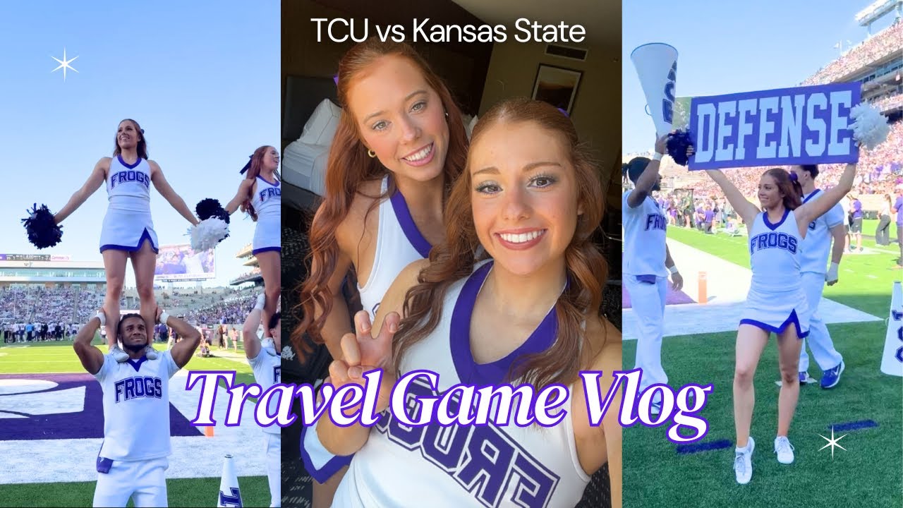 TCU cheer takes on Kansas || TCU vs K-State