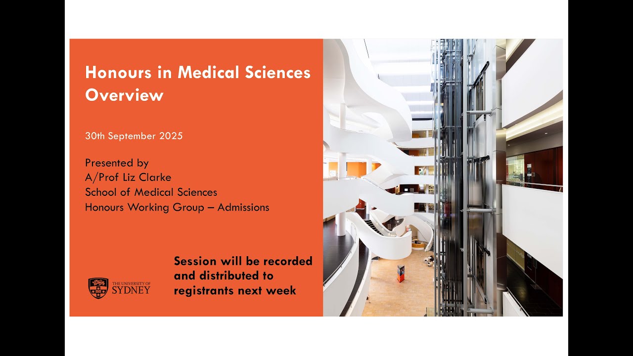 Honours in Medical Sciences - Semester 1 2026