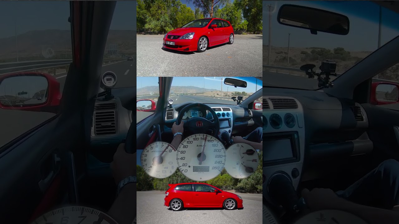 HONDA CIVIC TYPE R EP3 | FAST 100-200km/h / EPİC K24 SWAP VTEC ENGİNE SOUND !
