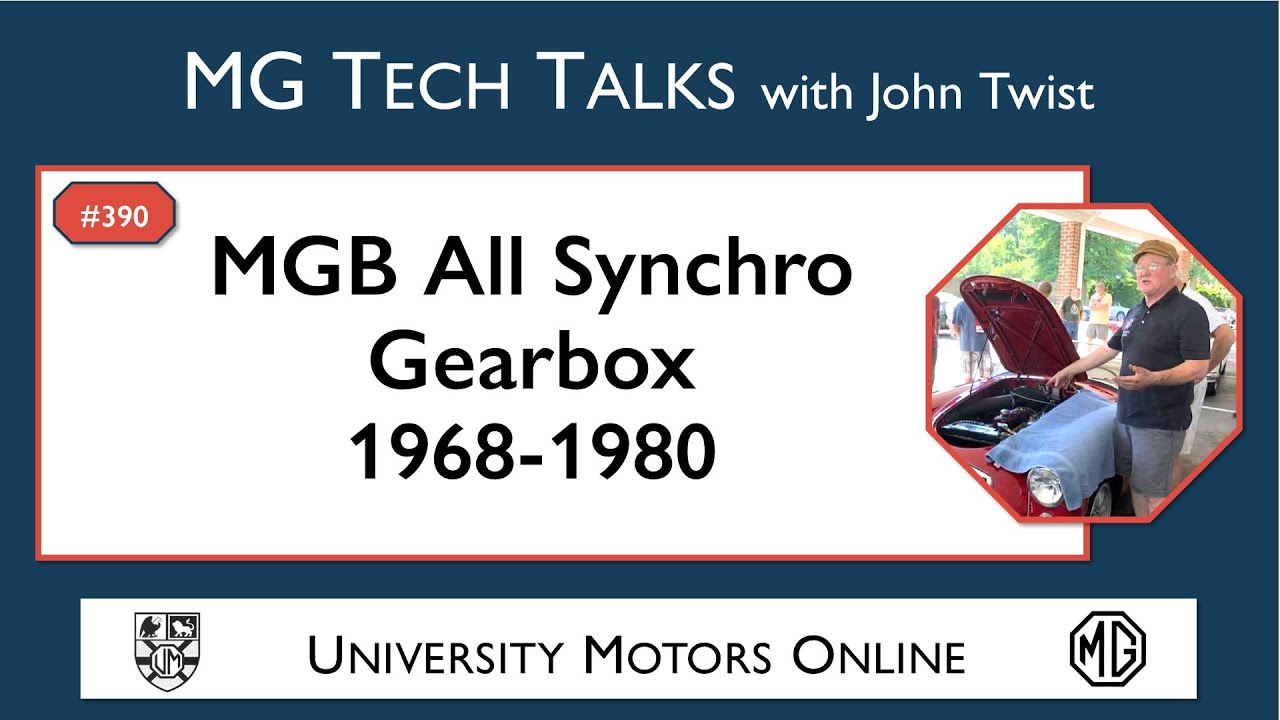 390 MG Tech | MGB all synchro gearbox 1968-1980