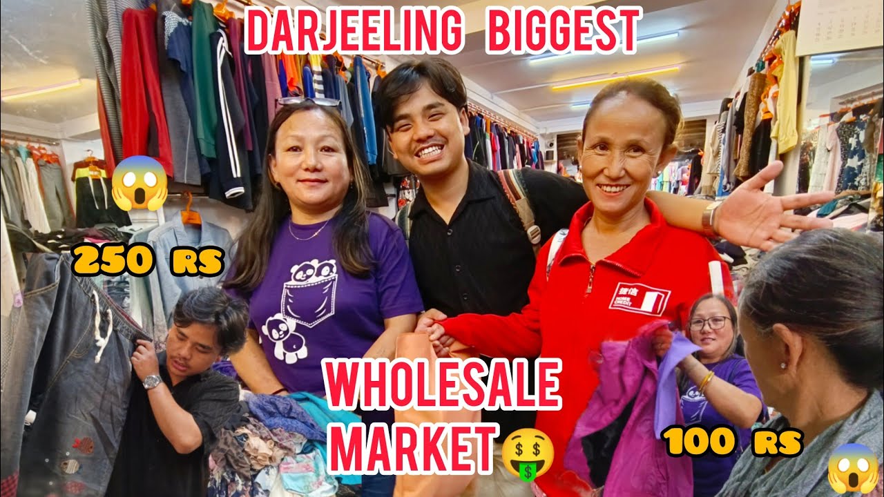 Darjeeling Cheapest Wholesale Market🤑😍 only 100 to 300 Rs jacket pants etc | Eddie vlogs 26 |