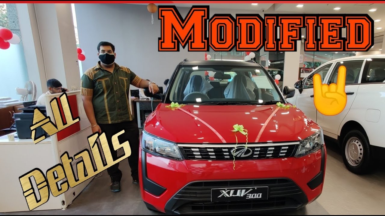 Modified XUV 300 2021 - Walkaround, Genuine Accessories, Roof Wrap, Hydrodip, All Details.