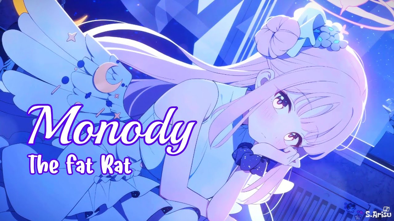 Monody - TheFatRat [ Lyrics // Speed Up ] | Mika - Blue Archive Live2D